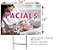Facials Waxing & More | Full Color Sidewalk Display Sign Board with Metal Ground Stakes | 24