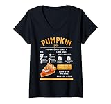 Recettes de citrouille Livre de recettes Thanksgiving dîner en famille Graphique T-Shirt avec Col en V