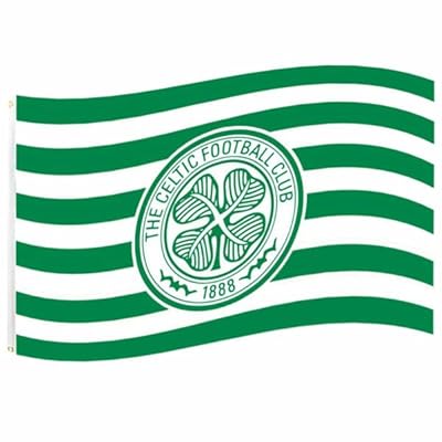 Bandera oficial del Celtic FC, color verde y blanco, 152 x 91 cm, para eventos deportivos | Ya disponible en tu tienda friki favorita! En mundofriki.es!