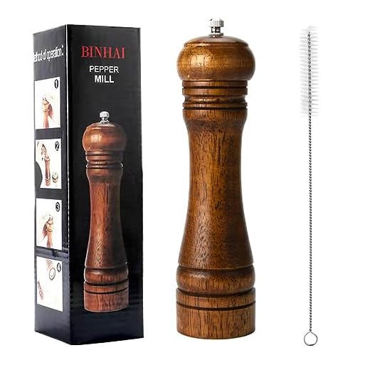 Pepparkvarn i trä för pepparkvarn kit manuella kvarnar fast med starka justerbara keramiska kvarnar set 20 cm