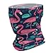 Women Men Head Scarf Neck Gaiter for Alopecia Cancer Chemo - Tropical Teal Pink Flamingo Headwear Moisuture-Wicking Fashion Beanie Hat Multifunctional Cap Hat for Yoga