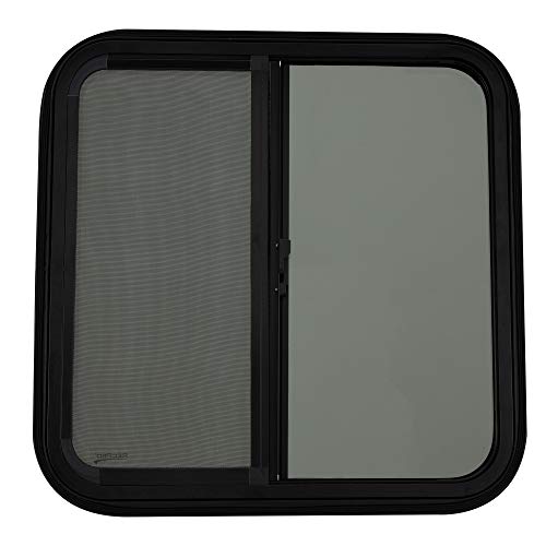 Recpro Rv Window | 24" W X 24" H | Teardrop Horizontal Slide | Rv Window Replacement | Optional 1 1/2" Trim (1 Window, With Trim) | Made In Usa #TOP4