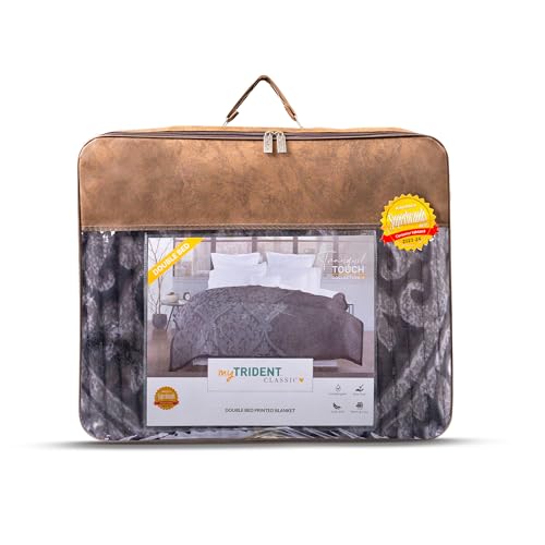 Image of MYTRIDENT Blanket for Winter Double Size, Classic Tranquil Touch Collection, 4 Kg Blanket Double - Eleanor