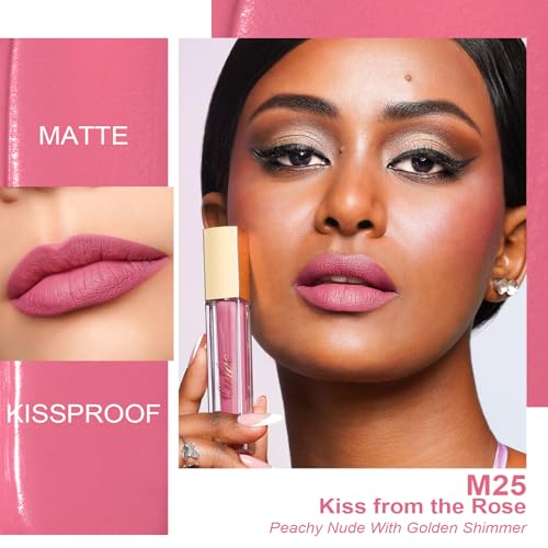 Oulac Matte Liquid Lipstick 2 PCS Set, Long Lasting Lipstick Waterproof Lip Stain, No Transfer - Image 3