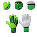 FytStycale Goalkeeper Gloves Goalie Gloves Thickened Antislip Wear Resistant Latex Football Gloves, Green, 9cm