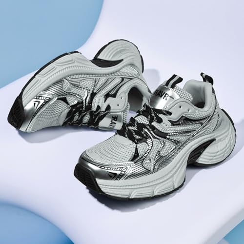 Men's and Women's High - end Running, Chunky Fashion Sneakers for Women, Dad - Style Walking Shoes — Couple’s Shoes, for Your Partner (red,8)4