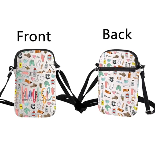 TOBGBE Nurse Zipper Crossbody Bag, Nursing Bags for Nurses, Nurse Accessories for Work, Funny Graduation Appreciation Gift3