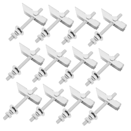 Cabilock Lot De 12 Vis D'Avion Clips Orchidées Écrous À Oreilles Pour Cloisons Sèches Ancrages De Support Pour Cloisons Sèches Ancrages De Montage Au Plafond Ancrages De