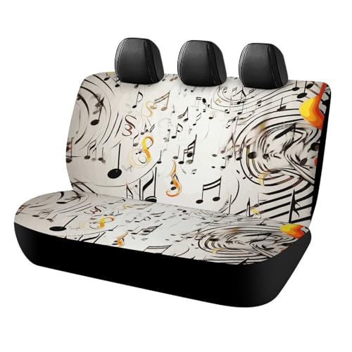 Housse de siège de voiture notes de musique idéale pour voyager en famille avec style