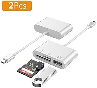 USB C SD Card Reader 2Pack, 3 in 1 USB C to USB