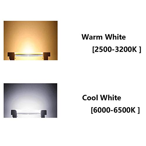 118Mm 10W R7S Led Bulb (3 Pack) 100W Halogen Equivalent 118Mm J-Type 10W 110-140V R7S Base Cool White 6000K J Type T3 118Mm Double Ended Flood Light 360°Beam Angle Landscape Lights #TOP2