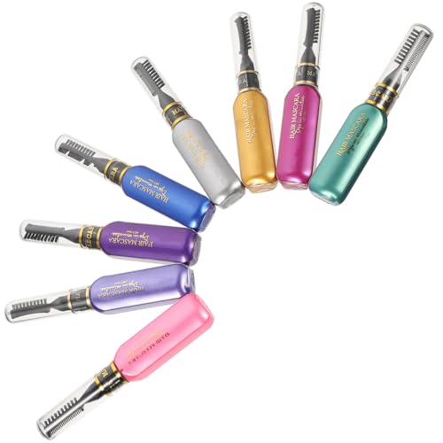 VILLFUL 8 Piezas Peine Tinte Temporal para Pelo Seguro y Conveniente Secado Rápido Crema Color Pelo Portátil para Mujer Tinte Azulado y Tiza Fácil de Usar y Llevar