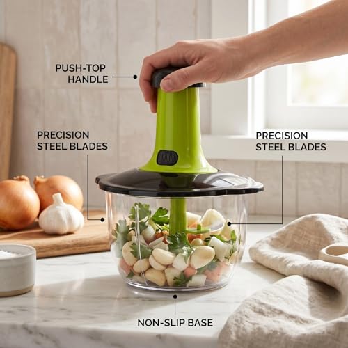 Picador Manual de Alimentos Pssopp 1.5L Prensa a Mano miniatura 7
