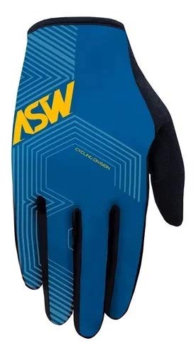 Luva Ciclismo Bike Asw Flex Polygon Pretoleo