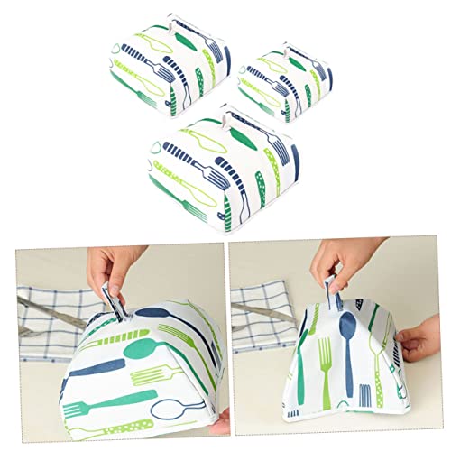 Cubierta aislante de comida caliente: protector térmico portátil de aluminio, 3 unidades 4