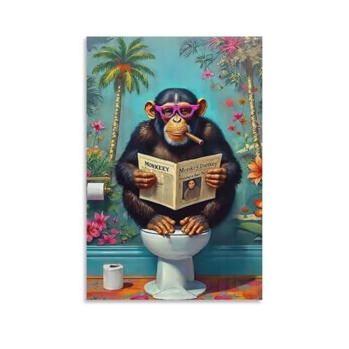 Peinture Diamant Chimpanzé pour décoration murale salon et activité manuelle en famille