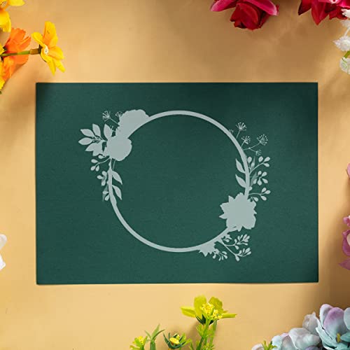 100 Pack Thick Paper Cardstock Blank Heavy Cards Stock For Invitations, Greeting Cards Making, Postcards, Photos, 250Gsm Thick Paper (Dark Green, 5X7 Inches) #TOP4