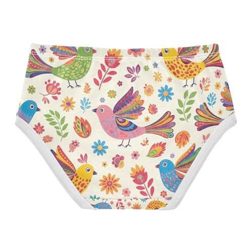 Colorful Sloths Toddler Girl Undies, Cotton Underwear Girls, 2T–8 Years2