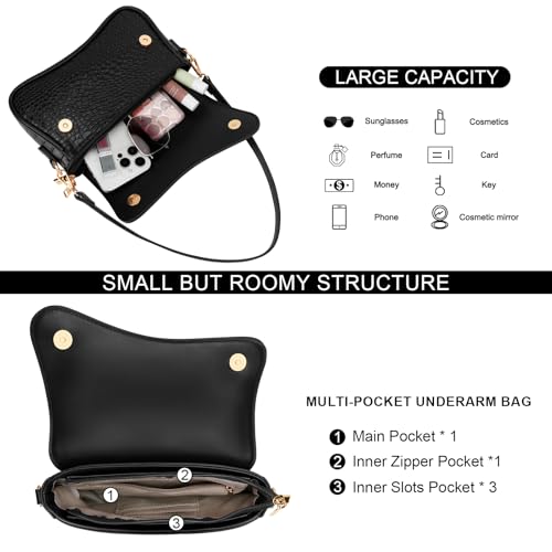 Image of KKXIU Shoulder Bag for Women Small Clutch Purses Cute Hobo Handbag Trendy Underarm Bag