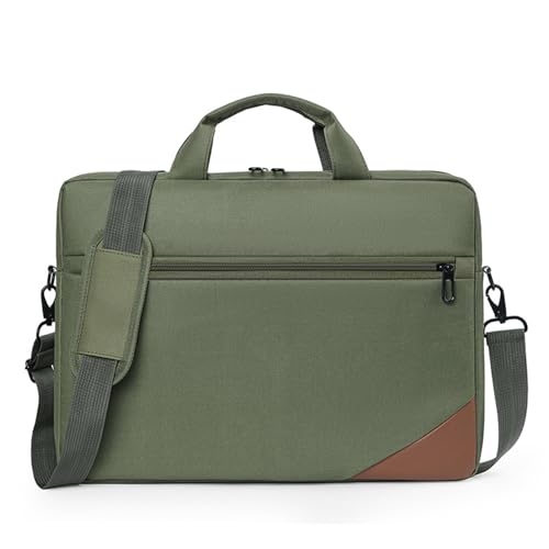 ENEN - Sacoche pour Ordinateur Portable Porte-Documents Sacs À Main, ENEN Épaule Sac D'ordinateur Portable pour 13-15.6 "Ordinateur Portable Ordinateur Portable Sacs À Bandoulière (14 Pouces,Vert)