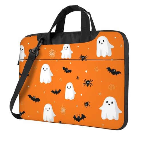 Cartoon Ghost Bat Maletín para Portátil 14 Pulgadas Impermeable miniatura 1