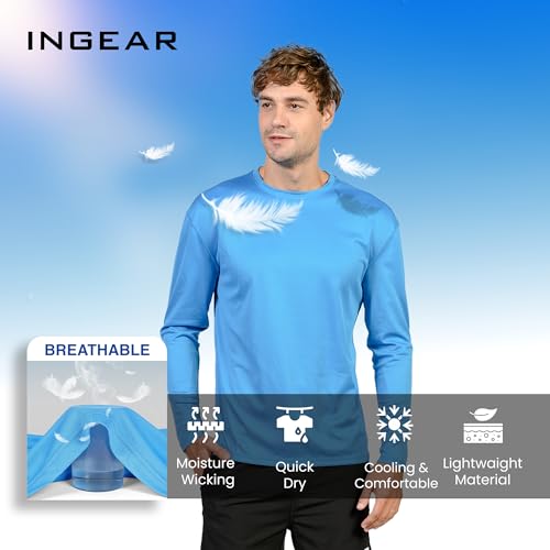 INGEAR Swim Shirts for Men UPF50+ Sun Protection Shirts Mens Long Sleeve Mens Rash Guard2