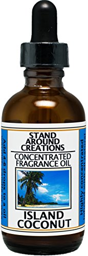 Concentrated Fragrance Oil - Scent - Island Coconut: Fresh Coconut, Sweet Pineapple w/a hint of Creamy Vanilla. Infused w/Essential Oil. (2 fl.oz.)
