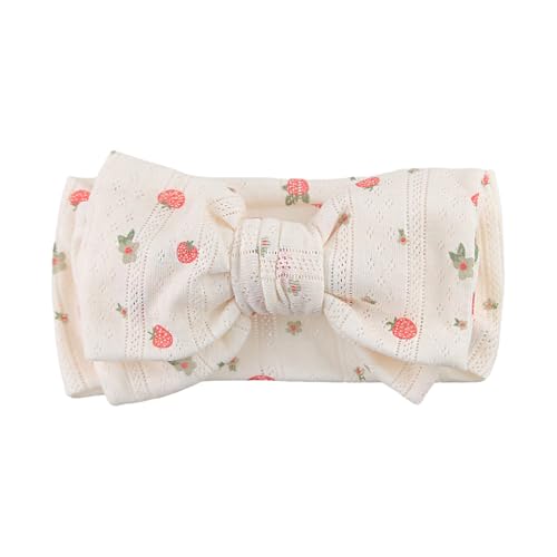 Image of LemonSpace Handmade baby bow with Knotted Double Bows Stretchy Soft Cotton Infant Headwrap Comfortable Hair Accessories for Newborn,Toddler,Kids Ideal Gift for Baby Shower,Holidays