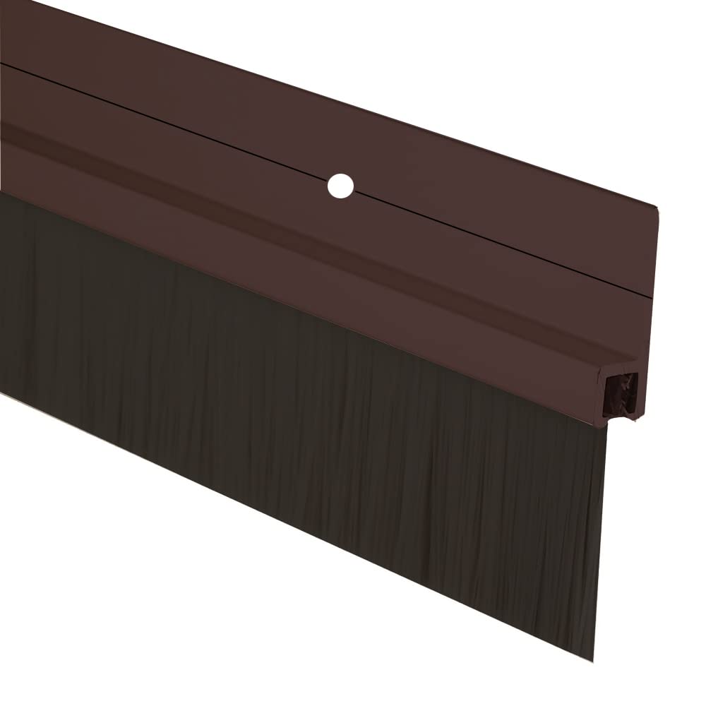 Volo Window Home Door Seal Aluminium Plate with Nylon Brush (Color:Brown) (B08WLWWQBF) Amazon Price History, Amazon Price Tracker
