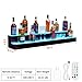 GarveeTech LED Lighted Liquor Bottle Display Shelf, 2 Tier 48 in Acrylic Lighted Bottle Display with Remote & App Control, 16 Colors, 4 Modes, 1-8 H Timing, Bar Lights for Liquor Shelves