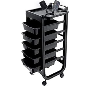 Altéax MEL11 Professioneller Friseurwagen mit 5 Schubladen