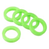 PATIKIL Key Caps Covers Rings, 25 Pack 0.9' Keys Identifiers Covers Coding Tags Marker Round Silicone Sleeve for Office House Apartment, Light Green