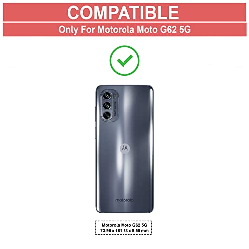 Image of Zapcase Back Case Cover for Motorola Moto G62 5G | Compatible for Motorola Moto G62 5G Back Case Cover | Clear Case for with Camera Protection | (TPU + PC | Matte Black)