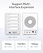 ORICO All-Flash 5-Bay USB-C Docking Station 10Gbps Compatible HUB Expansion for 2.5”SATA HDDs and SSDs with Built-in Cooling Fan Up to 40TB-8858RC3