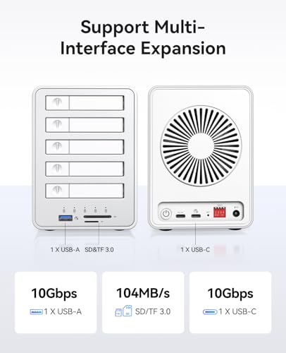 ORICO All-Flash 2.5-inch USB-C Docking Station with 5 Gbps Data Transfer Speed, Compatible with 2.5'' SSD, Featuring 10 Gbps Hub Expansion and Support for Up to 40 TB Storage Capacity - image 7