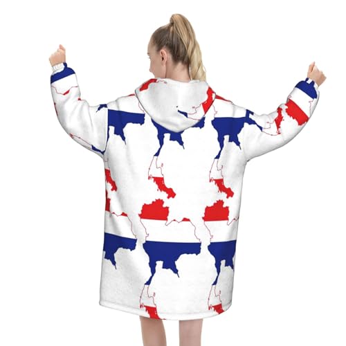 Couverture à capuche Thaïlande pour vos soirées cocooning - 3