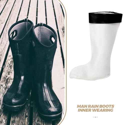 1 Pair Rain Boot Liner Socks Detachable High Tall Boot Socks Winter Boot Liners Men Women Warm Fleece Boot Socks4