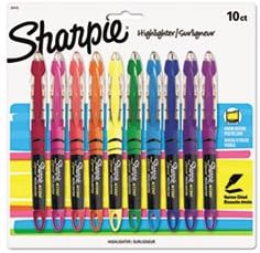 (6 Pack Value Bundle) SAN24415PP Accent Liquid Pen Style Highlighter, Chisel Tip, Assorted, 10/Set