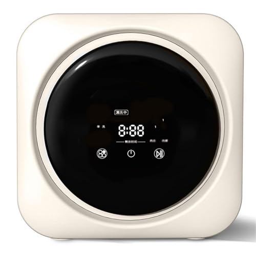 Lavadora Eléctrica Secadora de Ropa Interior 3.5l de Pared, y Secadora, Lavadora Compacta de Pared, Múltiples Programas, Funcionamiento Silencioso, Control Táctil Led