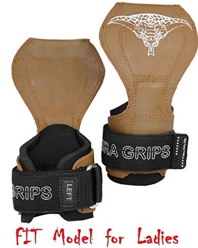 Image of Cobra Grips Weight Lifting Gloves with Adjustable Neoprene Padded Wrist Wraps - Heavy Duty Alternative to Power Lifting Hooks for Deadlifts