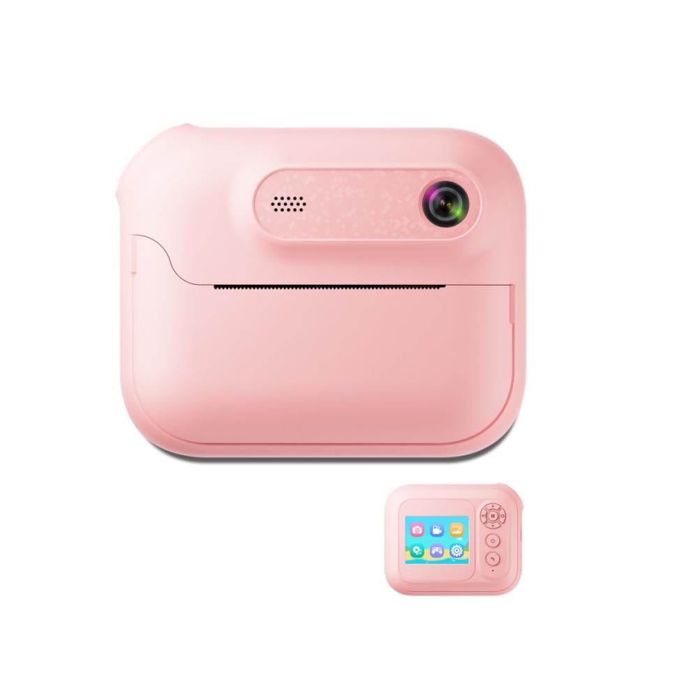 Instant Print Camera for Kids with Doodle Paper - 4800W HD 6X Zoom Camera & 20 Creative Frames, Built - in MP3 / Games, 1300mAh Rechargeable Battery (XUMIUZIYv590gwqbdh-11)-picture-26
