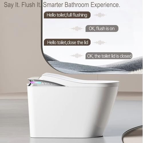 Inodoro Inteligente Cascada Amalfi con Bidé Incorporado – Controles de Voz y Sensor de Pie, Asiento Calefactable, Descarga Automática, Modo Bebé, Boquilla Autolimpiante miniatura 3