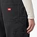 Dickies Womens W Relaxed Straight Bib Overalls, Rinsed Black, Medium US