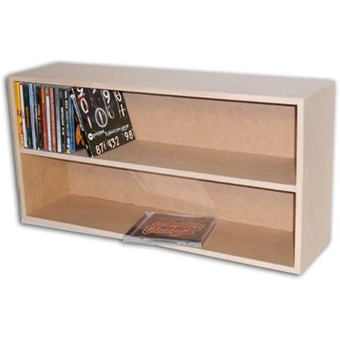 CUIDATMUSICA Mueble ESTANTERIA DE Madera MDF para 100 CD Cover