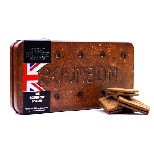 Giant Bourbon Biscuits Gift Set - Christmas Treats & Snack Tin Gifts, Family Sized Box with Luxury Chocolate Biscuits - Food Hamper Ideas, Chocolate Christmas Gifts for Men & Women, 400g