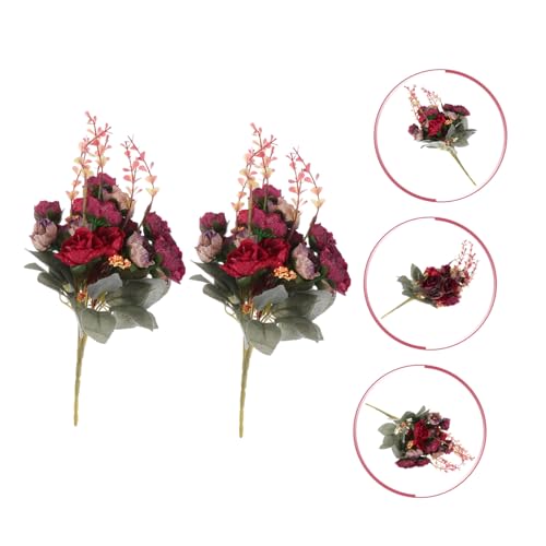 Rosas artificiales para confección de ramos nupciales y adorno floral de iglesias 5