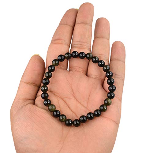 Image of Reiki Crystal Products Natural Crystal Stone Bracelet 6 mm Round Beads for Men & Women | Gemstone Jewellery Bracelet | Reiki Charged | Multiple Stone Variants Available