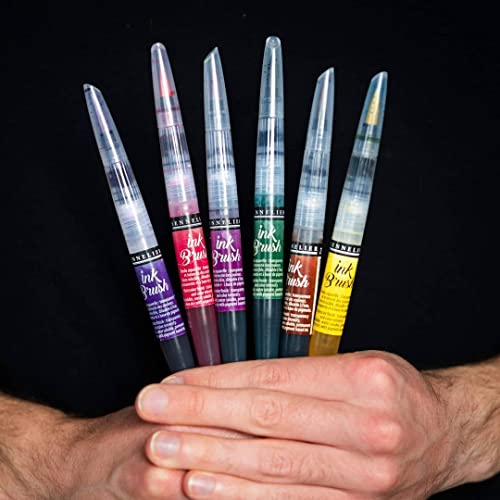 SENNELIER Ink Brush Pen, Set of 6, Trendy - Image 3