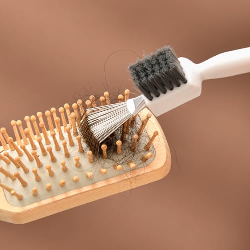 Herramienta de limpieza para cepillo de cabello 2 en 1 miniatura 2
