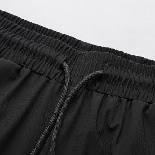 Sweatpants for Men Elastic Waist Plus Size Solid Casual Pants Joggers Tapered Trousers Lightweight Workout Outfits4